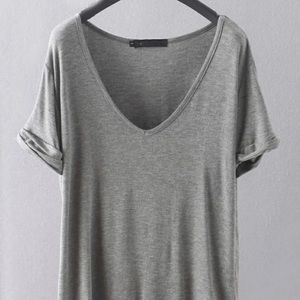 Grey v neck